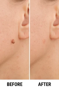 Skin tags removal Wimbledon before and after