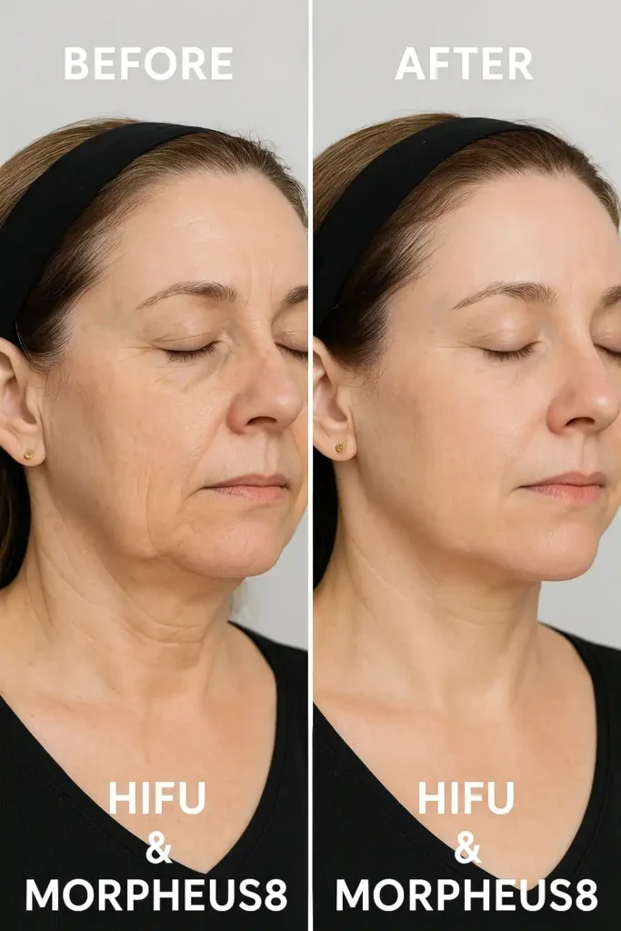 HIFU & Morpheus8 treatment results Wimbledon - book in today!