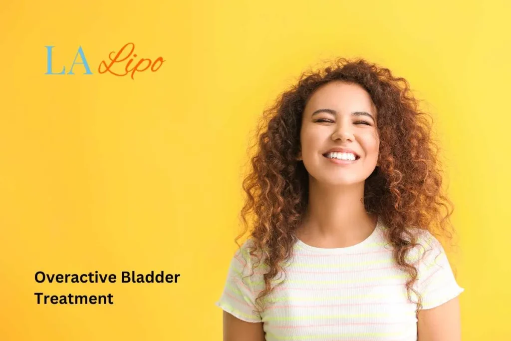 woman smiling about overactive bladder treatment Wimbledon solutions